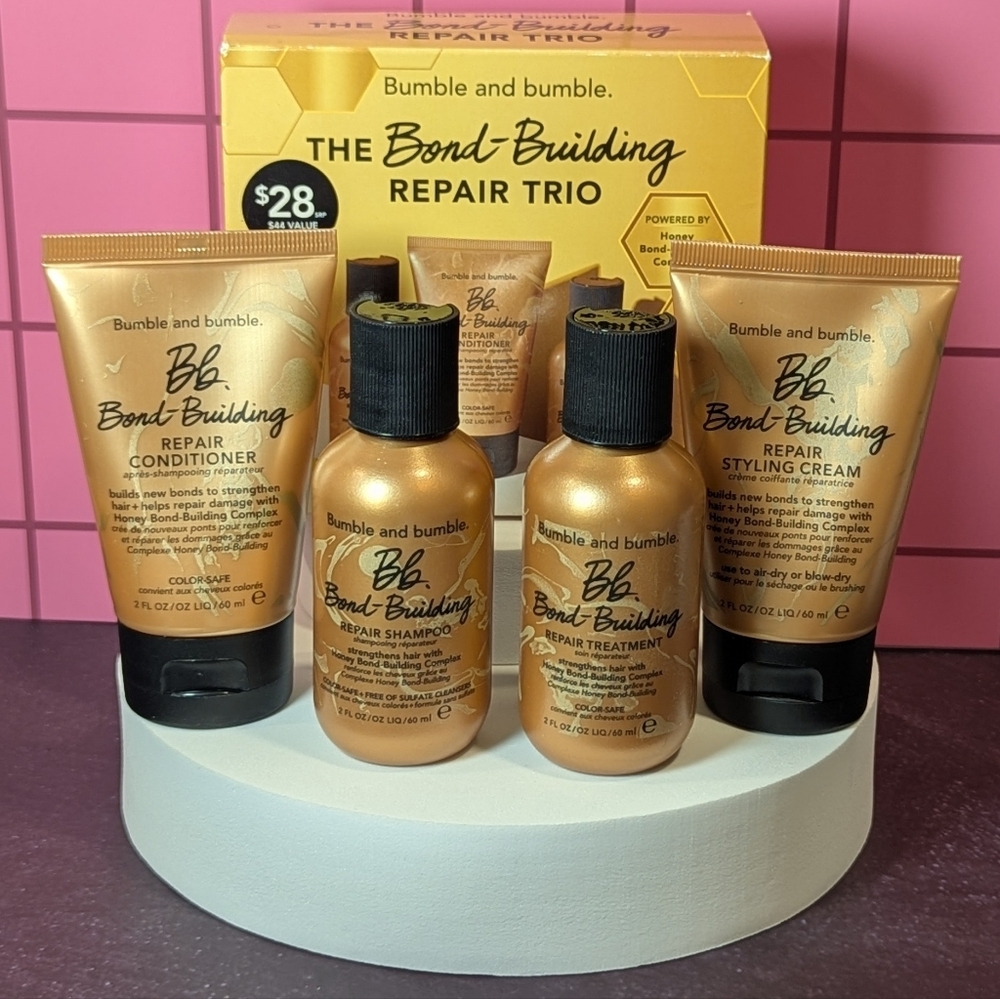 Bumble and bumble Bond Building Repair Trio TS + Repair Styling Cream TS Used GC